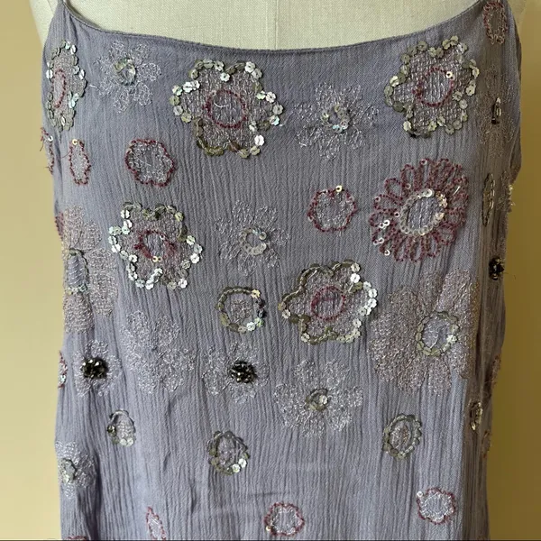 Free People Lavender Embroidered Dress - Image 3