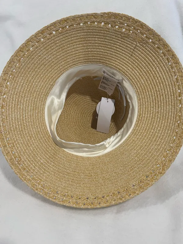 Stylish Tan Straw Hat by GIANI BERNINI - Image 4