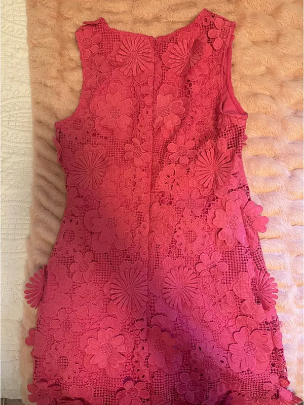 These Three Boutique Lace dress hot pink - Image 5