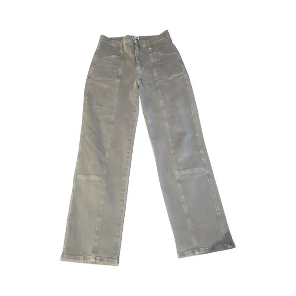 Le Jean Green High Rise Straight Leg Sasha‎ Pants Size: 27 - Image 3