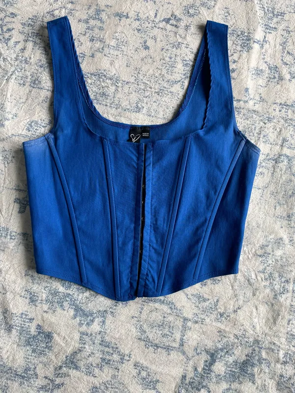 Windsor Royal blue corset top - Image 4
