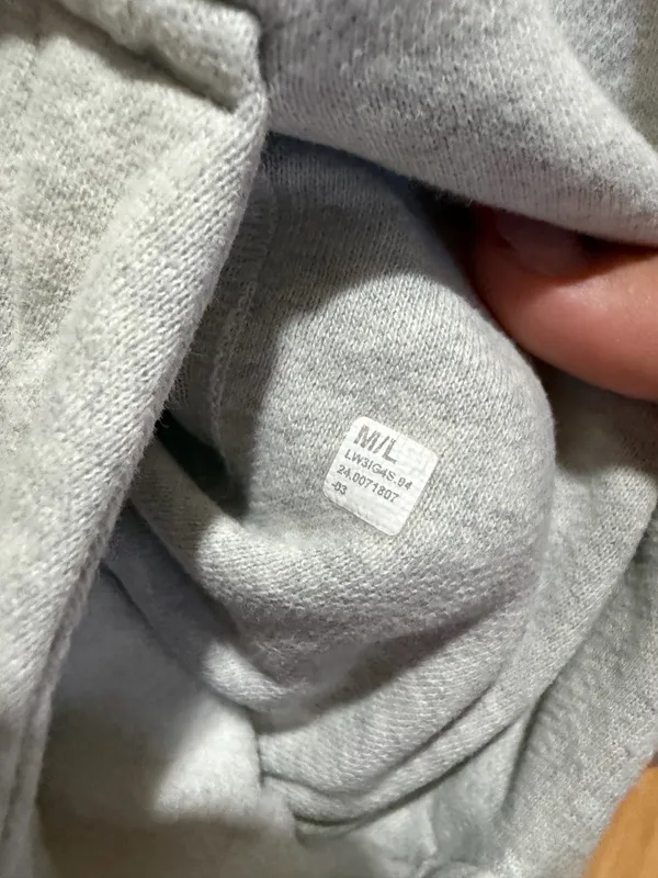 Grey Lululemon Oversized Scuba M/L Half-Zip - Image 4