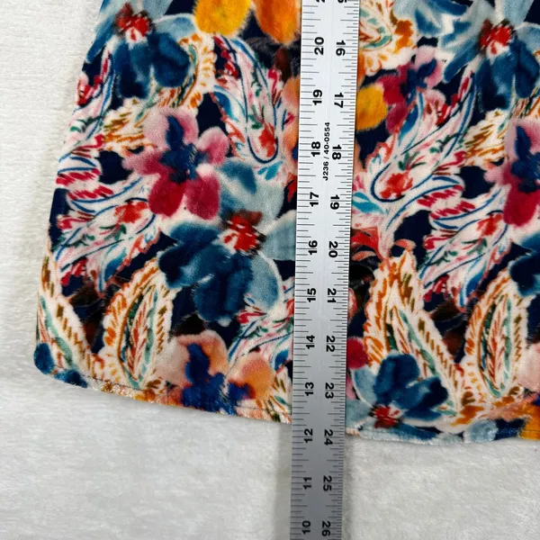 For Love & Lemons Floral Velvet Ruched Mini Dress Multicolor Small NWT - Image 7