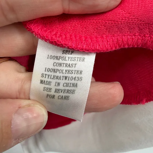 ANDTHEWHY Womens Pink Quilted Cable‎ Knit Hoodie Sweatshirt L Athleisure - Image 6