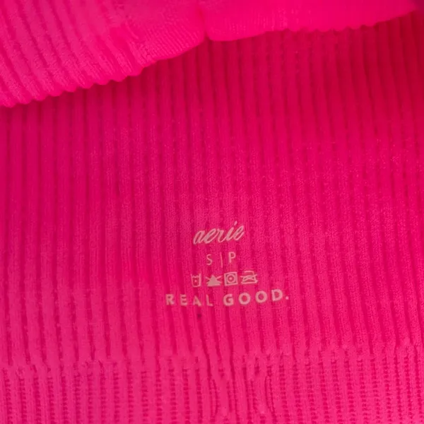 Aerie Halter Tube Top Womens Small Black Pink Y2K Neon Ribbed 2 Pack Bundle - Image 4