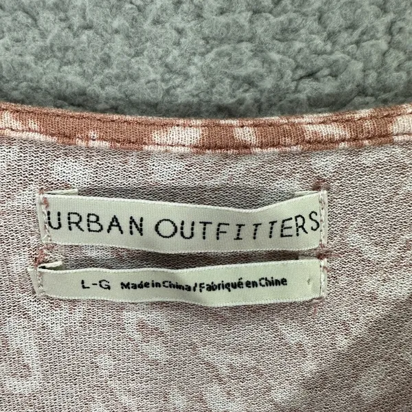 Urban Outfitters L Y2K Boho Crop Top Smocked Tie Front Long Sleeve‎ Fairy Grunge - Image 2