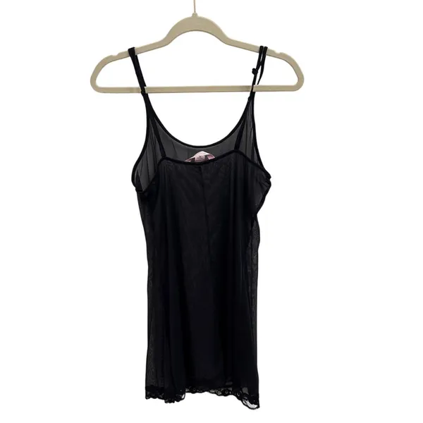 Victoria's Secret Sexy Lingerie Sheer Black Camisole Size Women's Medium - Image 2