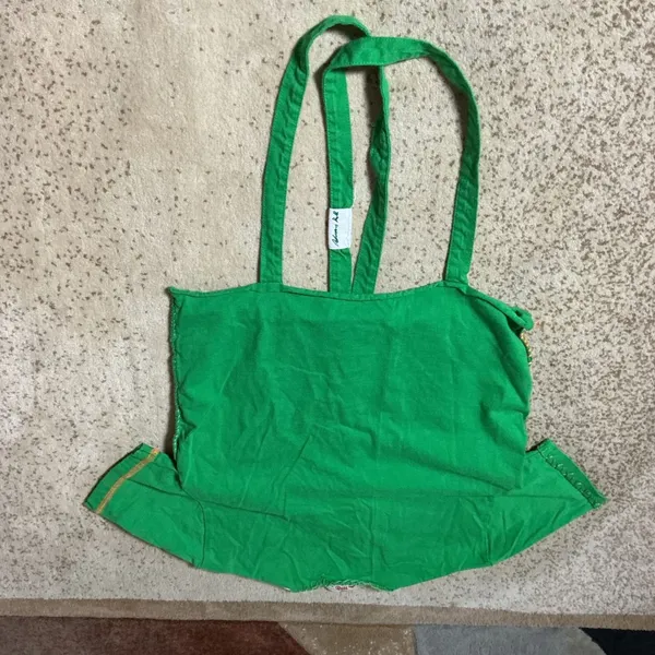 Andersson Asymmetrical‎ Bell Green Reworked Deconstructed Crop Top ATB969W XS - Image 7