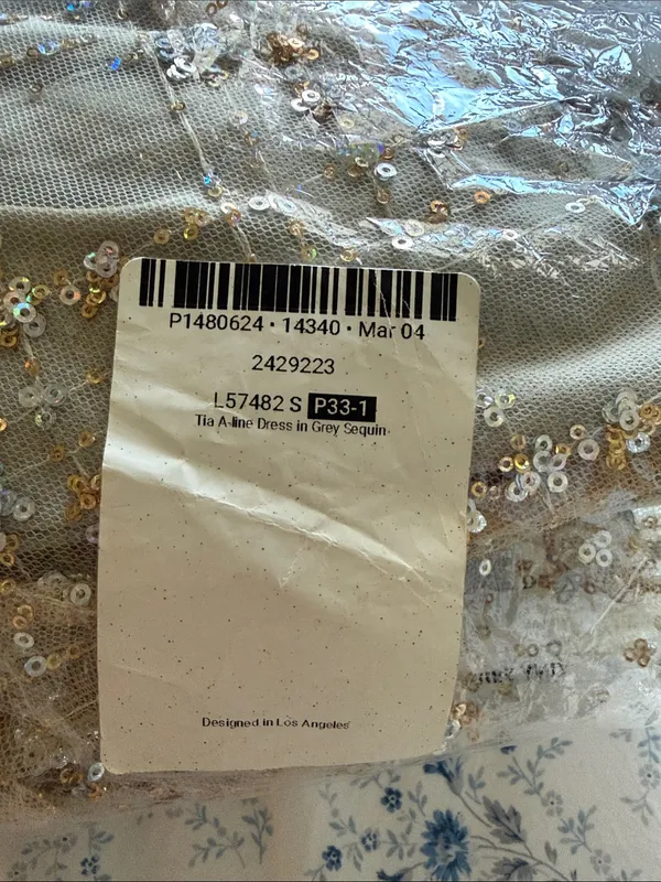 Lucy in the Sky Silver Sequin V‑Neck Mini Dress - Image 7