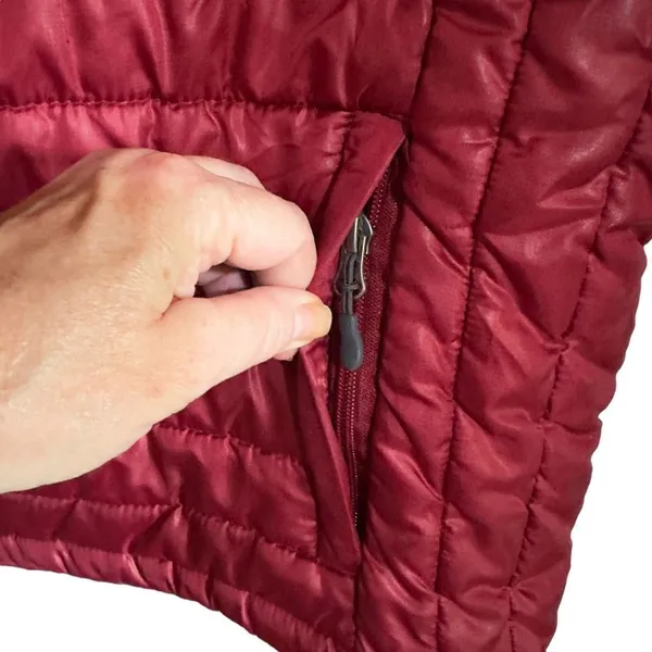 Vintage Slalom Quilted Lightweight Puffer Jacket Size Small Red - Image 9