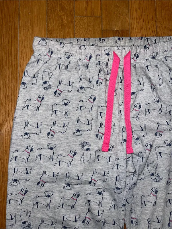 Gray Pug Pajama Pants - Image 2