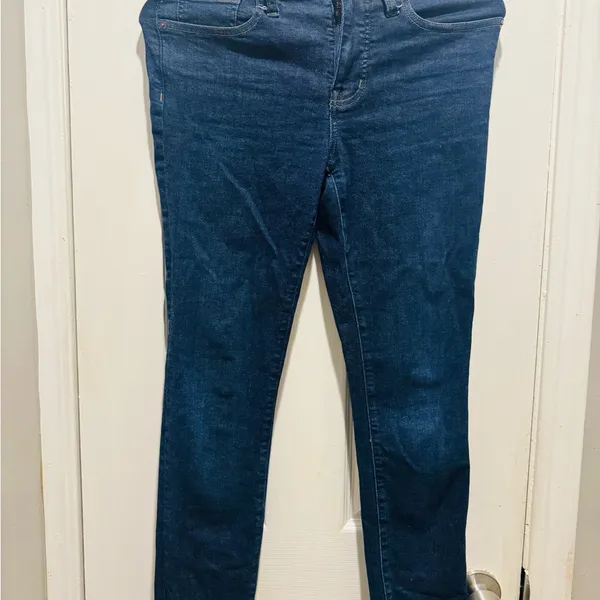 Madewell Dark Blue Straight Leg Jeans - Image 4