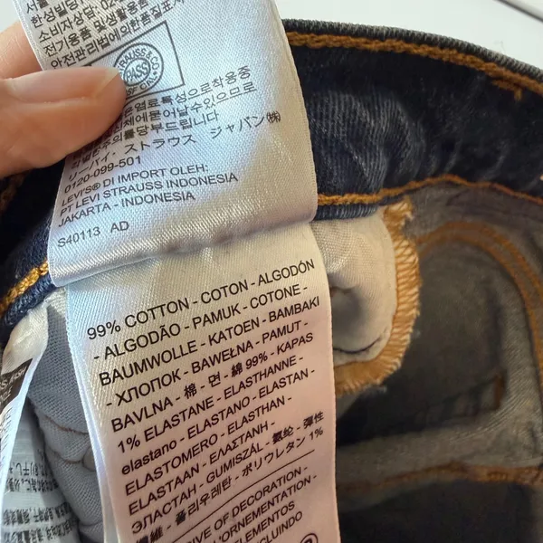 Levi Strauss 501 Original Fit Button‎ Fly Blue Denim Jeans W26 - Image 8