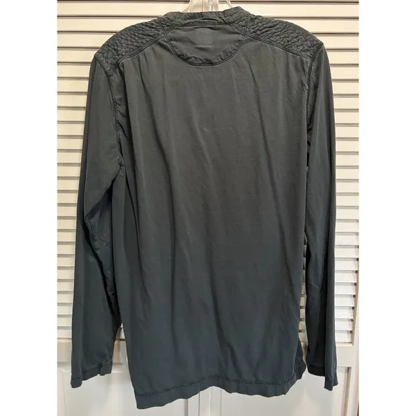 Converse One Star Top Women's Gray Long‎ Sleeve Button Pockets Soft Casual - Image 4