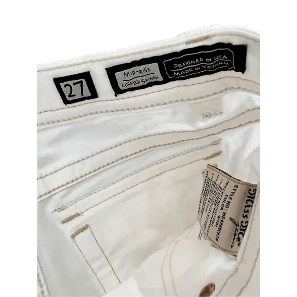 MISS ME mid rise white Jeans size 27 - Image 6