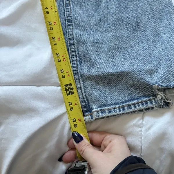 Abercrombie & Fitch Jeans‎ Womens Size 25 Blue Ultra High Rise Ankle Distressed - Image 4