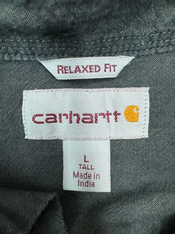 Carhartt Relaxed Fit Mens Chambray Button Front Long Sleeve Shirt- LTall - Image 4
