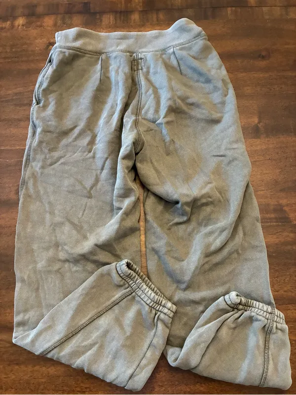 Aerie Sweatpants Medium Green Zipper Corset High-Waist Zip Front Joggers - Image 4
