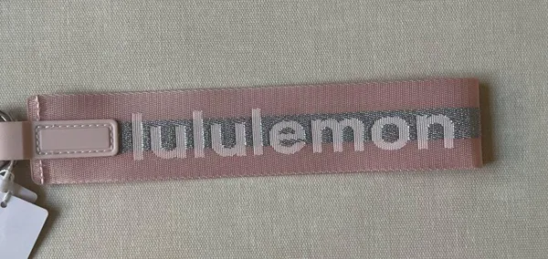 Lululemon Never Lost Keychain Wordmark - Pink Moist/Silver - Image 8