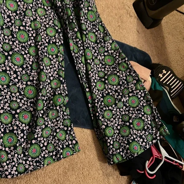 Free‎ people wide leg floral boho pants L - Image 5