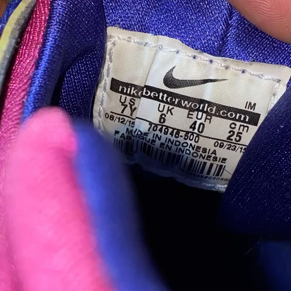 Nike Huarache Run Print GS running shoes Purple Pink 7Y Womens 8.5 - Image 8
