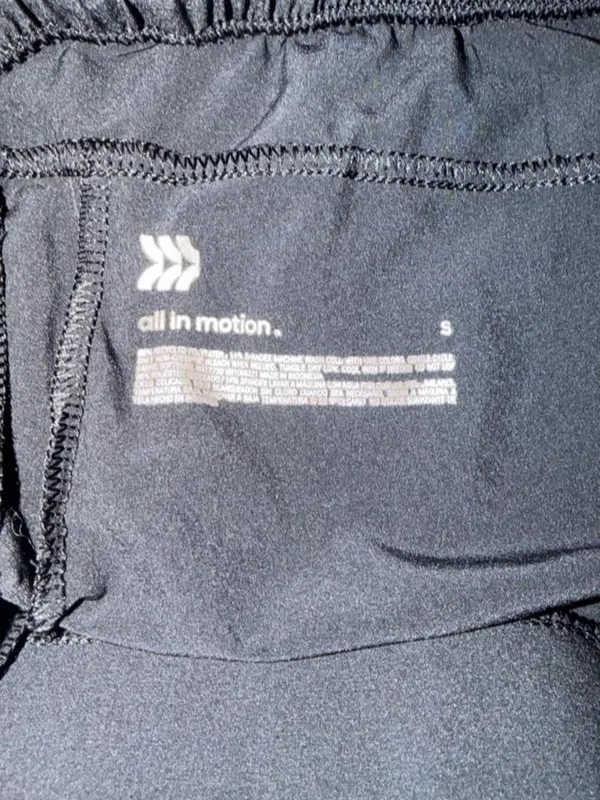 all in motion Black Cargo Jogger Pants with Drawstring Waist - Image 3