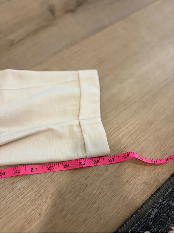 LOFT Cream Straight-Leg Dress Pants Size XS - Image 6