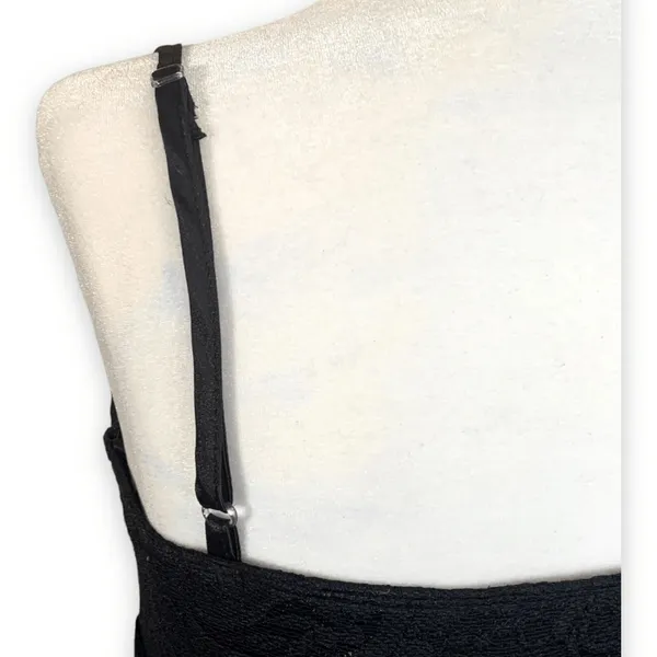 Y2K Whimsigoth Fairy Grunge Dark Romance Ethereal Sheer Lace Cami Babydoll Top‎ - Image 9