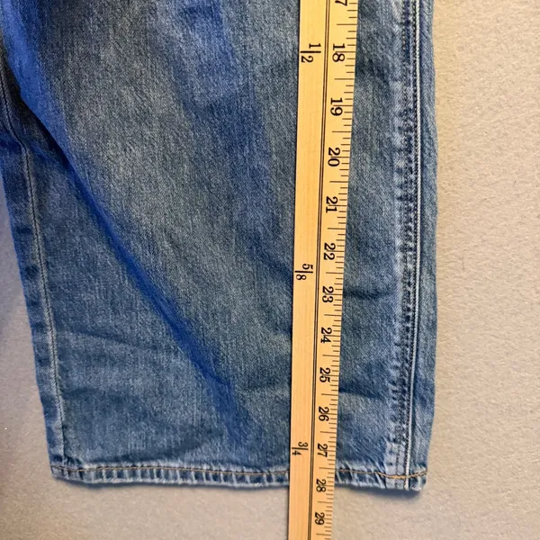 American Eagle 90s Wide Leg Patch Pocket Denim Jeans Blue Women Size 10 Regular - Image 8