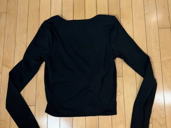 CONTOUR Square Neck Seamless Bra Top Size Small Black - Image 4