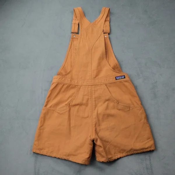 Patagonia Stand Up Shortalls S Umber Brown Organic Cotton Canvas Overalls - Image 8