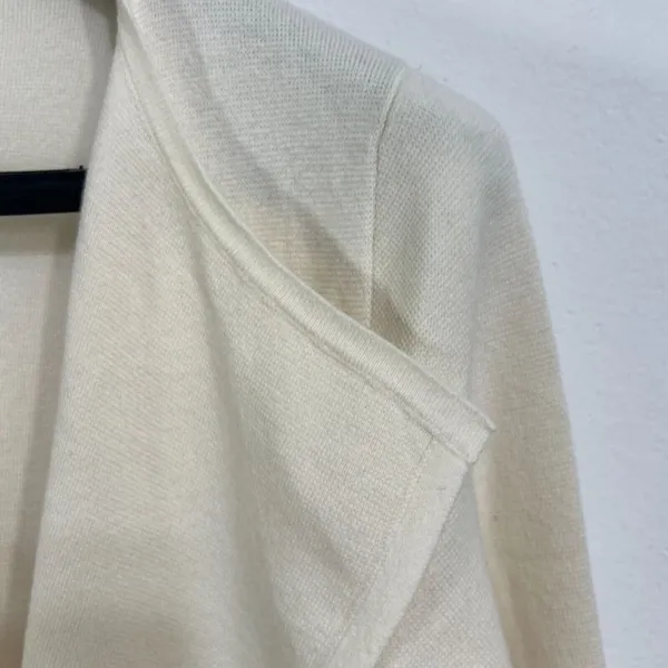 J Crew 365 Juliette Collarless Sweater‎ Blazer XL Open Front Wool Blend Cardigan - Image 6
