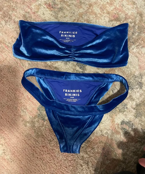 Frankie’s Bikinis Blue Velvet Bikini - Image 3