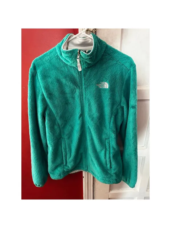 The North Face Women's Fleece Osito Jacket Green - Image 6
