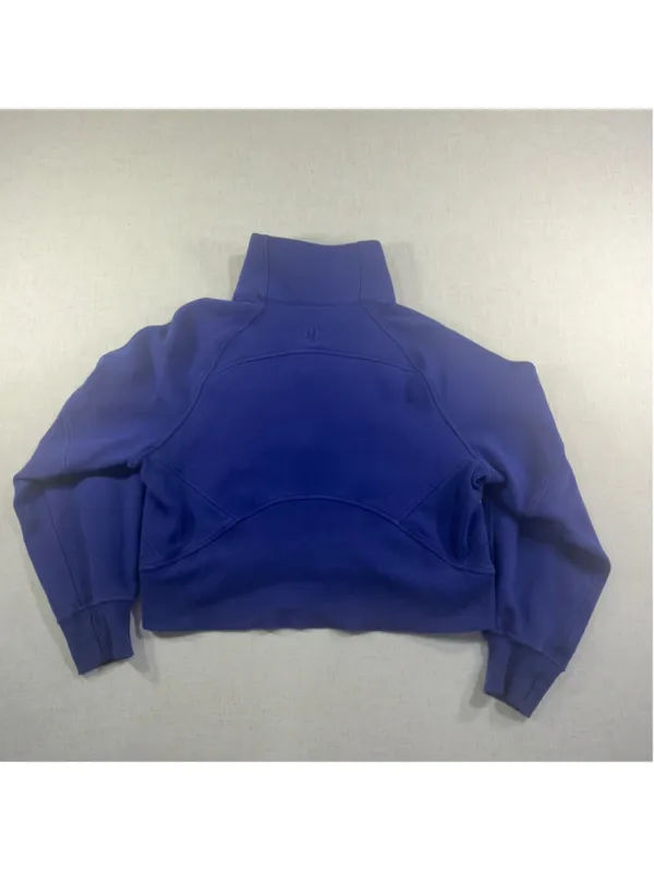 Lululemon Scuba Oversized Funnel Neck Half Zip Sweatshirt Charged Indigo XS/S - Image 7