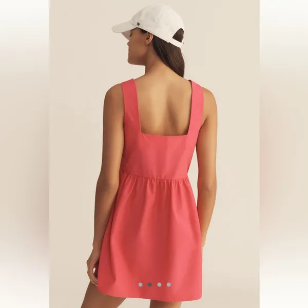 Anthropologie Daily Practice Sleeveless Split-Neck Mini Dress - Image 2