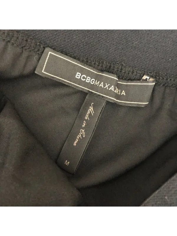 BCBGMAXAZRIA Tiered Pleated Black Mini Skirt Womens Size M - Image 3