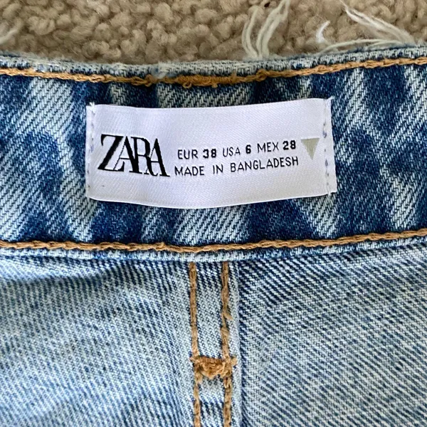 ZARA High Rise Straight Leg Jeans - Size 28 (6) - Image 5