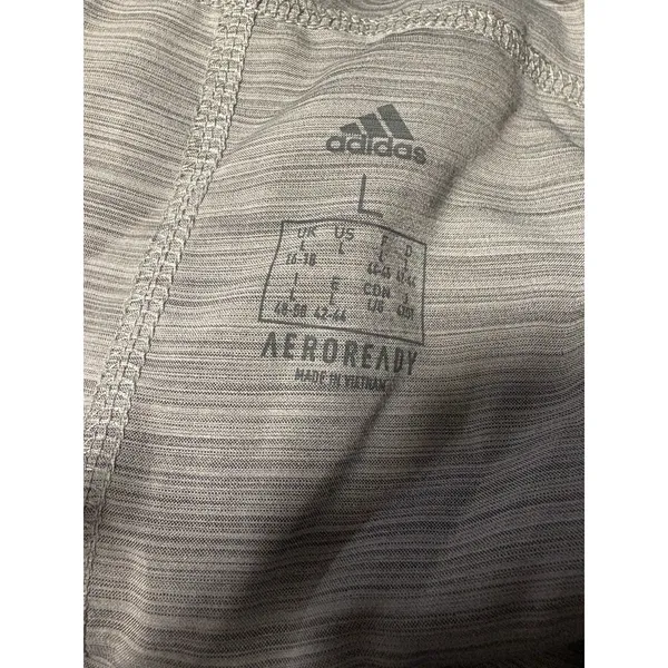 Adidas‎ Pacer Training Shorts Womens Medium Gray Heathered AEROREADY Activewear - Image 6