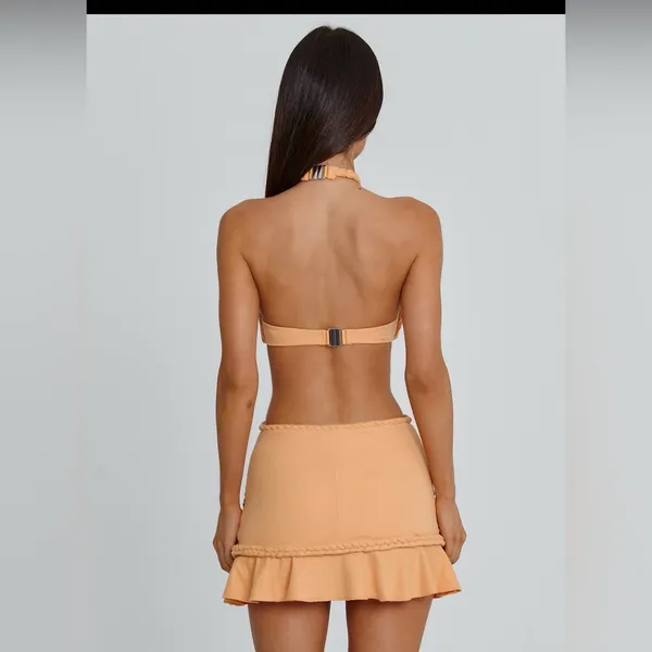OUTCAST LIVAI MINI DRESS PEACH, Size Medium, BRAND NEW, $109 - Image 3