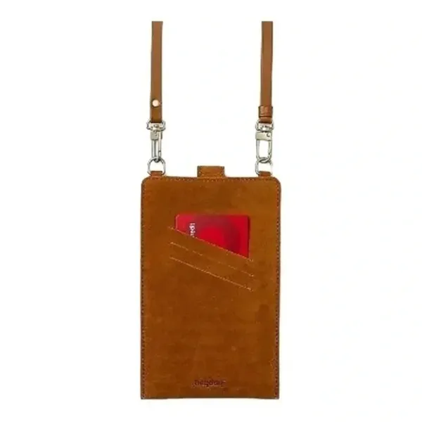 Heyday Phone Holder‎ Crossbody Brown Faux Leather New​​​ - Image 3