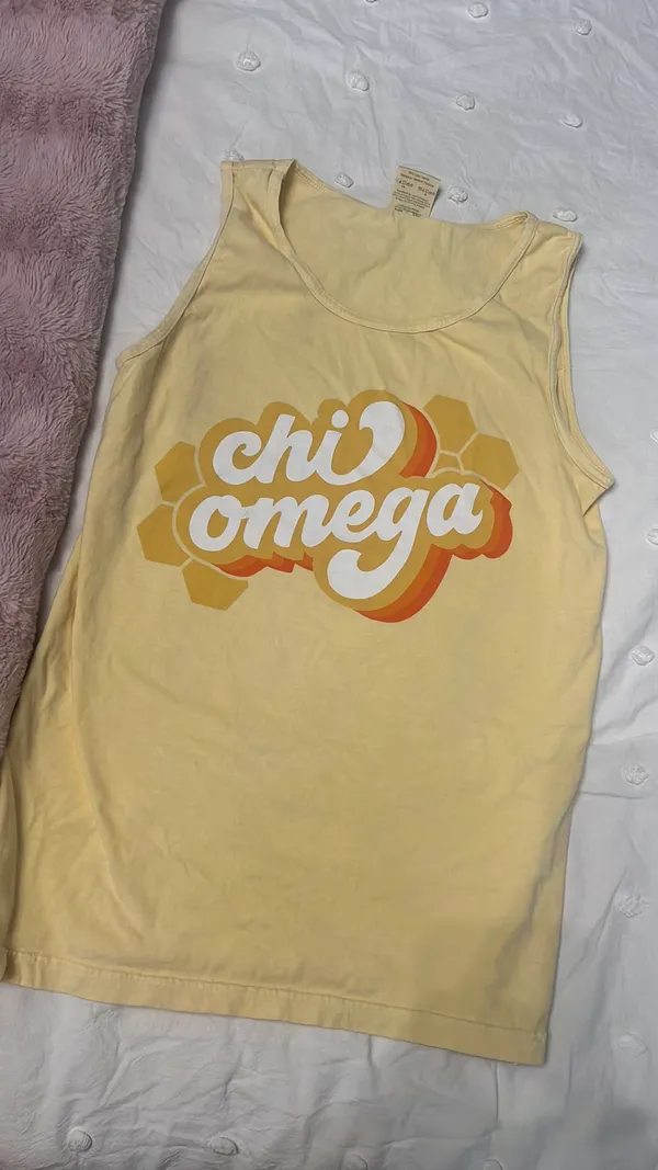 Comfort Colors Chi Omega Tank - Image 4