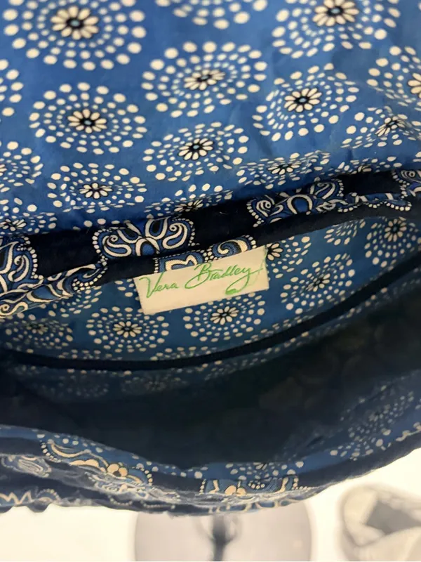 Vera Bradley Quilted Paisley Crossbody Bag - Black - Image 9
