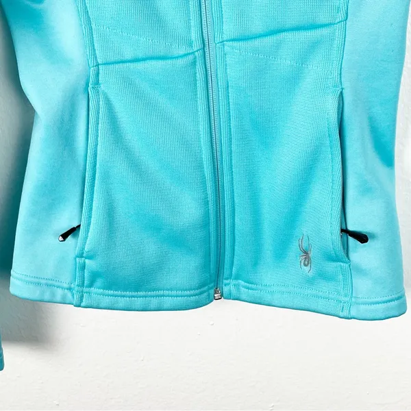 SPYDER Core Teal Long Sleeves Side Zip Pockets Jacket Size XS Outerwear Gorpcore - Image 13