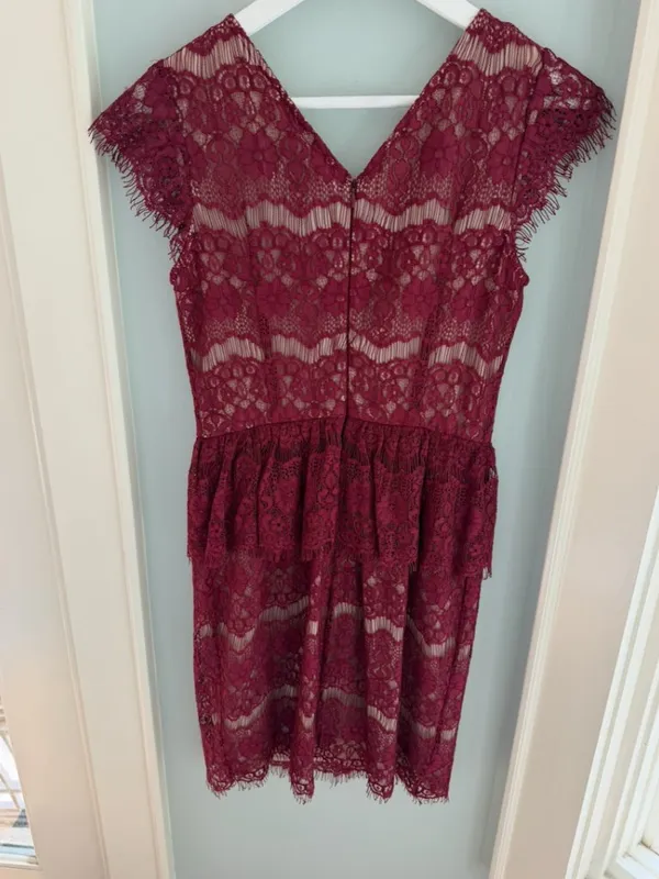 Anthropologie Maeve Elsa Lace Peplum Dress - Image 4