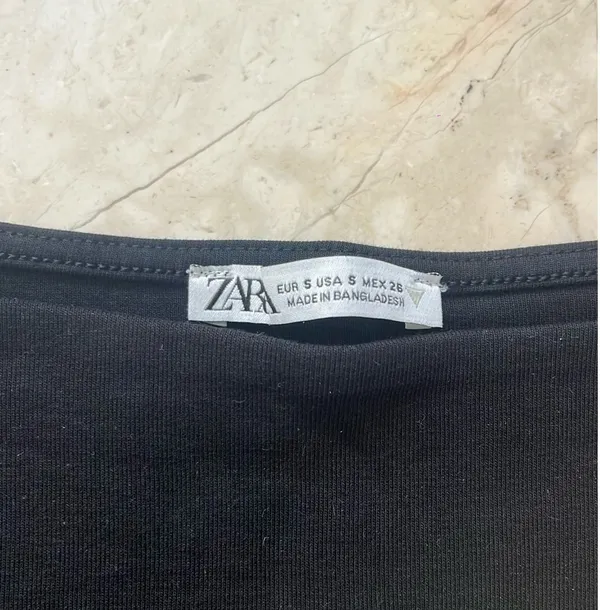 ZARA Black Crop Top - Image 2
