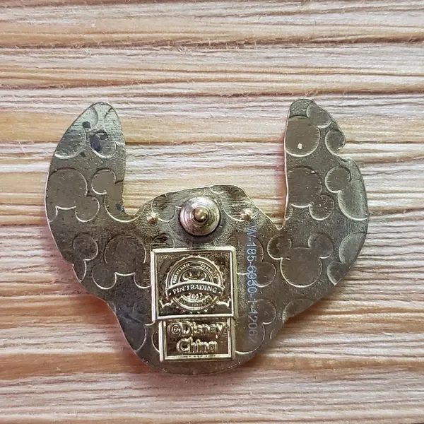 Disney Lilo & Stitch Enamel Pin Happy Laughing Face Emoji Open Mouth OS - Image 2