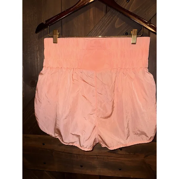 Free People FP Movement The Way Home Peach Shorts Size XL‎ Smocked Waistband EUC - Image 3
