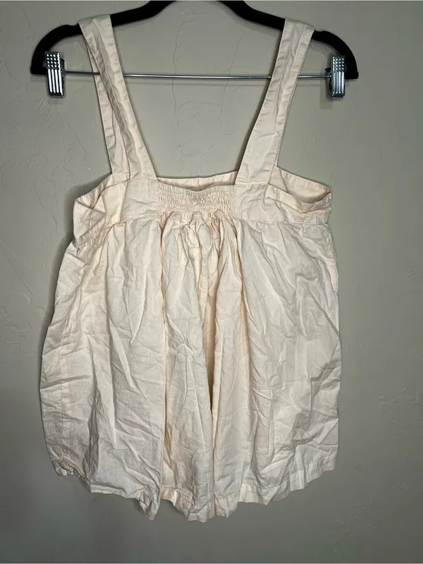 Piyama‎ Suzie Peach Cotton Babydoll Pajama Top Soft Sleepwear Lounge Tank - Image 6