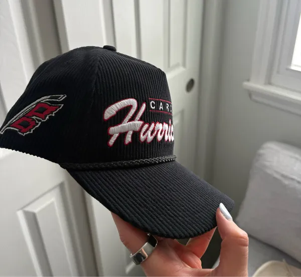 47 Brand Black Carolina Hurricanes Embroidered Script corduroy Cap - Image 7